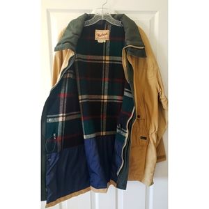 Woolrich Mens Work Jacket Plaid Lined XL No Hood